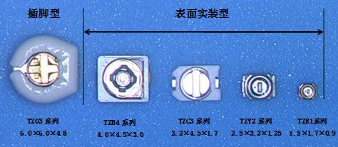 村田微调电容器的外观