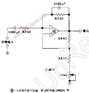 1KHZ音频滤波器电路图